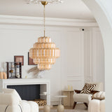 Prismatic Glass Neo Deco Chandelier With Chain Cascade - Image 13