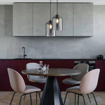 Modern Smoked Glass Cylinder Pendant 1-Light Lasson Living