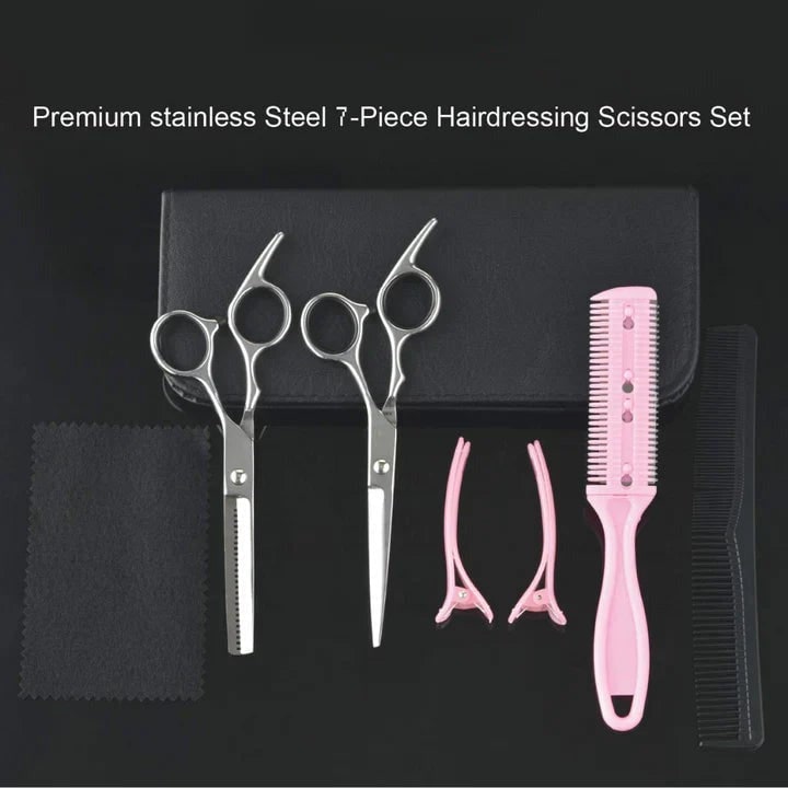 Professional Haircutting Set With Stainless-Steel Scissors And Thinning Shears - Image 5