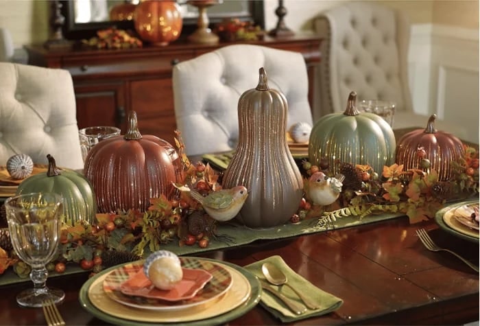 Projection Pumpkin With Hand-Blown Venetian Glass Starry Night Design - Image 8