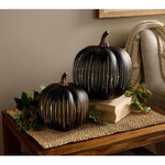 Projection Pumpkin With Hand-Blown Venetian Glass Starry Night Design - Image 7