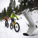 Rechargeable Battery Heated Socks With Moisture Wicking Ankle And Calf High Fit - Image 5