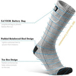 Rechargeable Battery Heated Socks With Moisture Wicking Ankle And Calf High Fit - Image 3