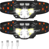 Rechargeable LED Headlamp Flashlight With Rotatable Head And Motion Sensor - Image 1