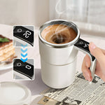 Rechargeable Self-Stirring Mug With LED Temperature Display - Image 1
