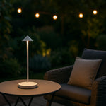 Rechargeable Table Lamp Minimalist Cone Touch Light Plastic Base - Image 2