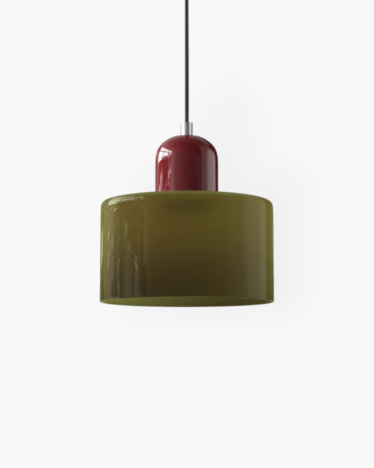 Modern Glass Cylinder Pendant 1-Light Lasson Living
