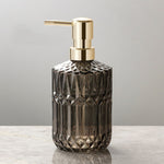 Refillable Soap Dispenser Faceted Glass Liquid Pump - Image 10