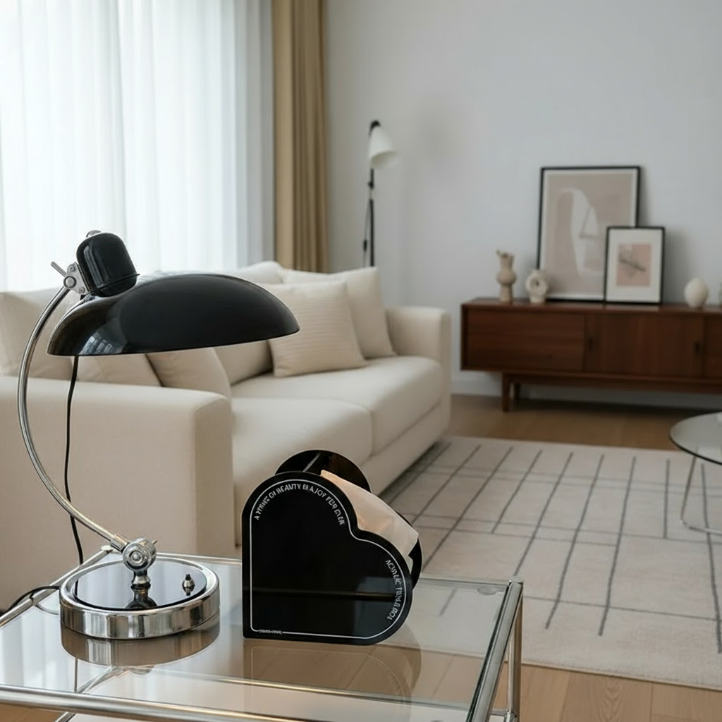 Modern Bauhaus Dome Table Lamp | 1-Light Lasson Living