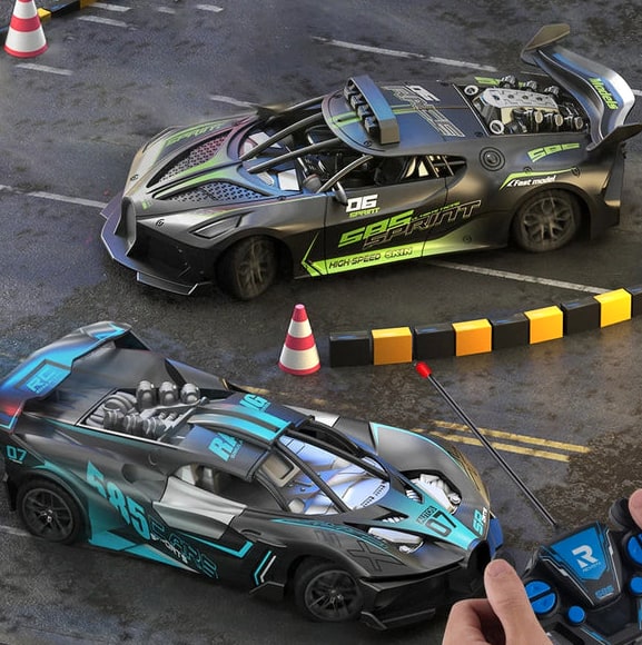 Rennenmeister 4CH Rc-Driftauto Mit Realistischem Design Sanfter Steuerung RC Drift Car - Image 9