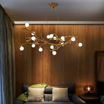 Resin Branch Chandelier With Globe Bulbs - Image 7