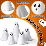 Resin Ghost Figurine Halloween Table Decorations With Spooky Tiered Tray - Image 2