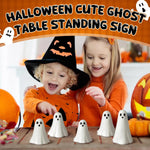 Resin Ghost Figurine Halloween Table Decorations With Spooky Tiered Tray - Image 6