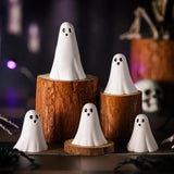 Resin Ghost Figurine Halloween Table Decorations With Spooky Tiered Tray - Image 7