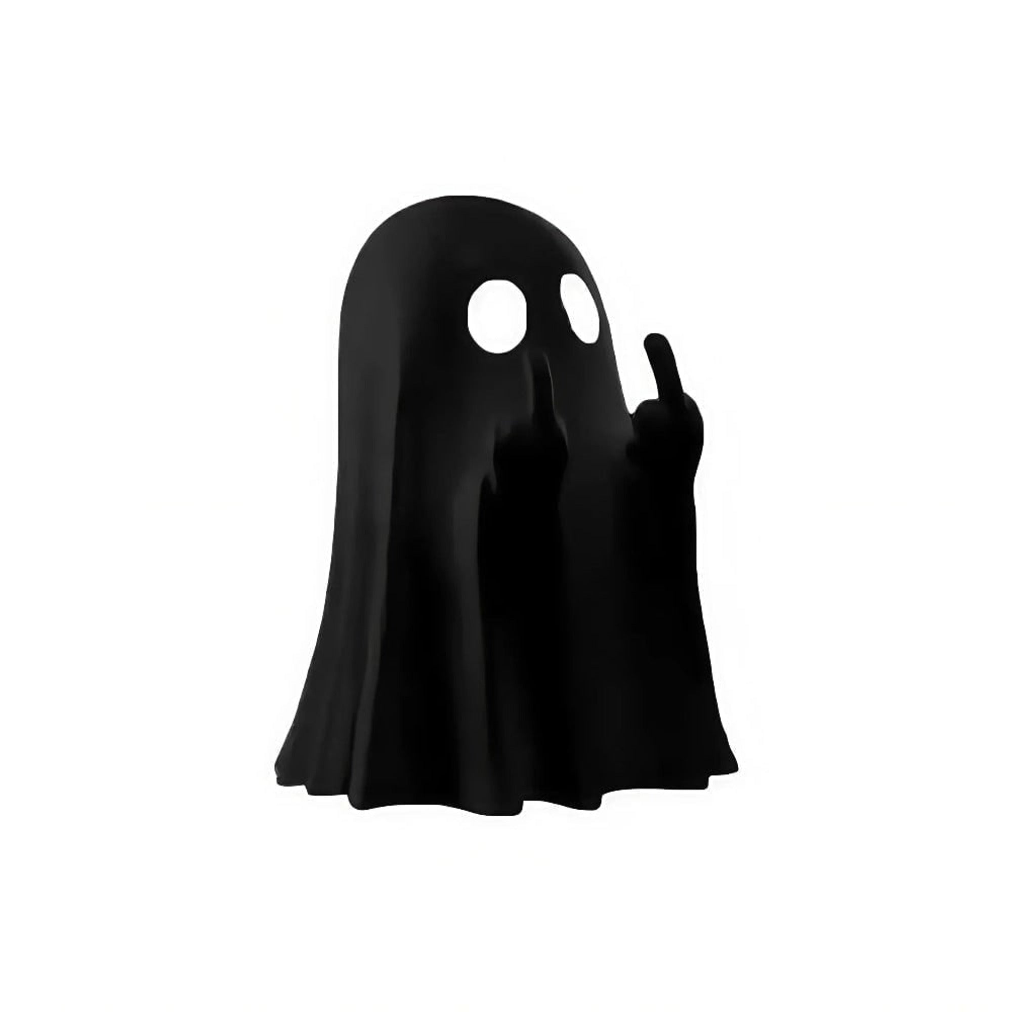Resin Ghost Halloween Table Decorations With Middle Finger Gesture - Image 7
