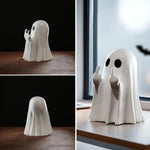Resin Ghost Halloween Table Decorations With Middle Finger Gesture - Image 5