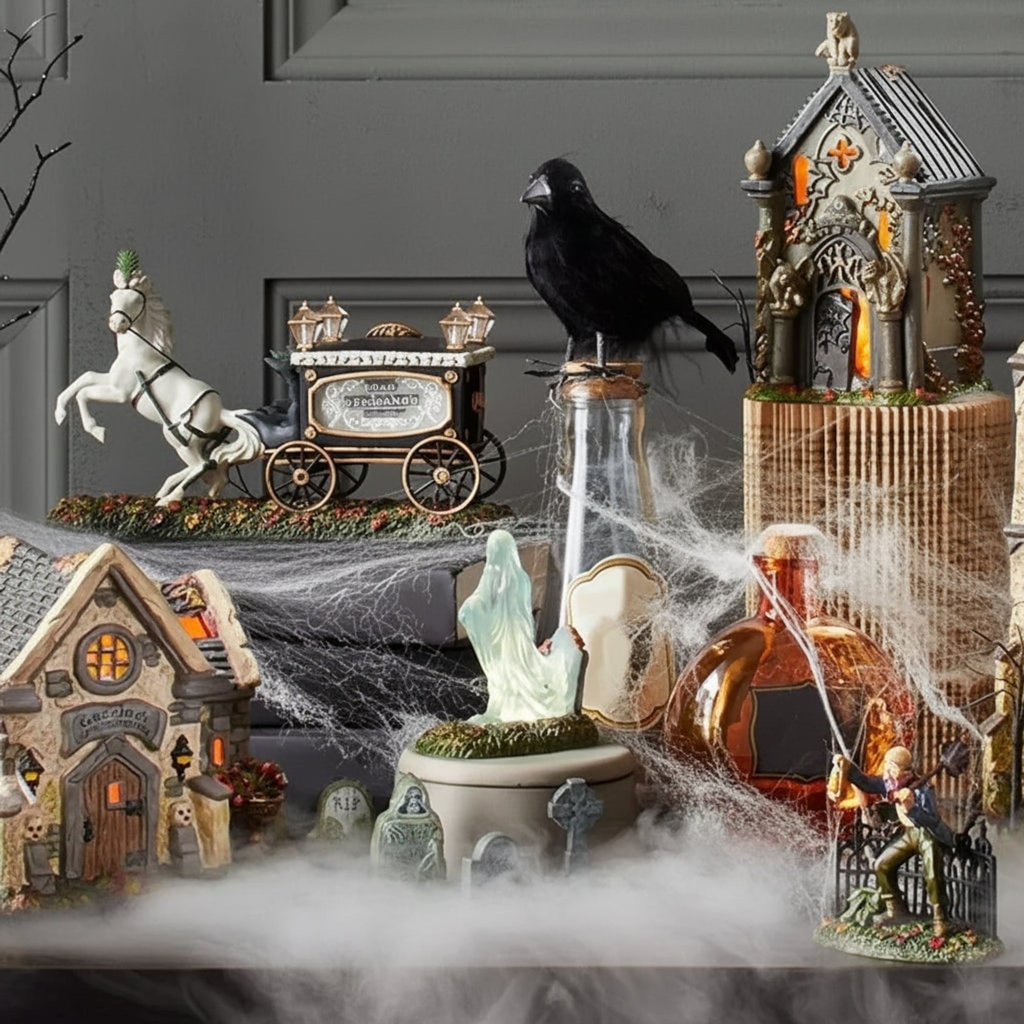 Resin Grim Reaper Tombstone Halloween Table Decorations - Image 4