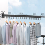 Retractable Drying Rack With Folding Wall-Mounted Design For Clothes Drying Space-Saving Solution That Disappears When Not In Use - Image 15