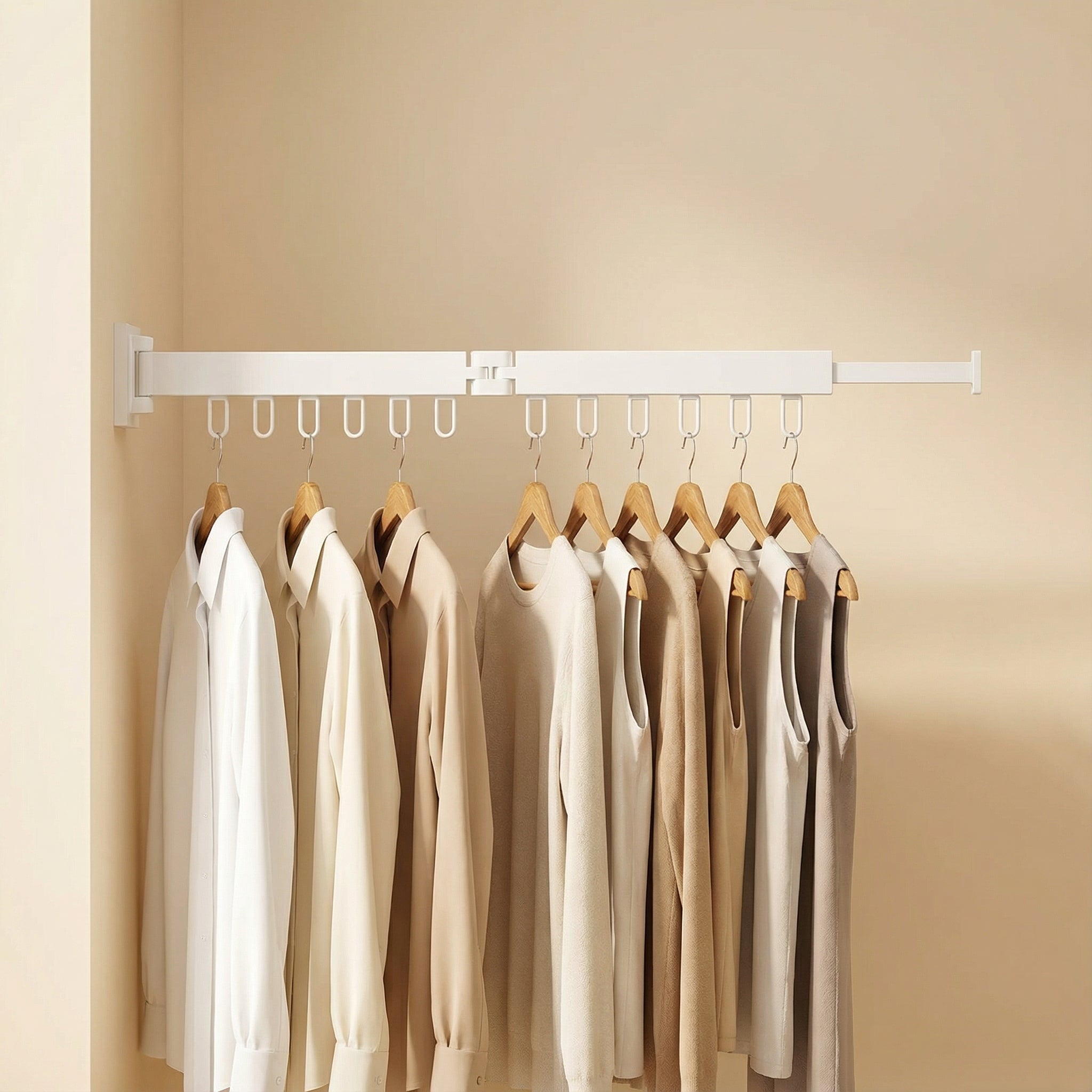 Retractable Wall Drying Rack With Space-Saving Design To Reclaim Valuable Floor Space And Securely Dry Various Garments - Image 17