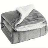 Reversible Fleece Blanket With Plush Flannel And Sherpa Sides - Image 7