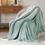 Reversible Fleece Blanket With Plush Flannel And Sherpa Sides - Image 5