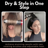 Rotating Hair Dryer Styler 2-in-1 Volumizing Brush System For Dry And Style - Image 2
