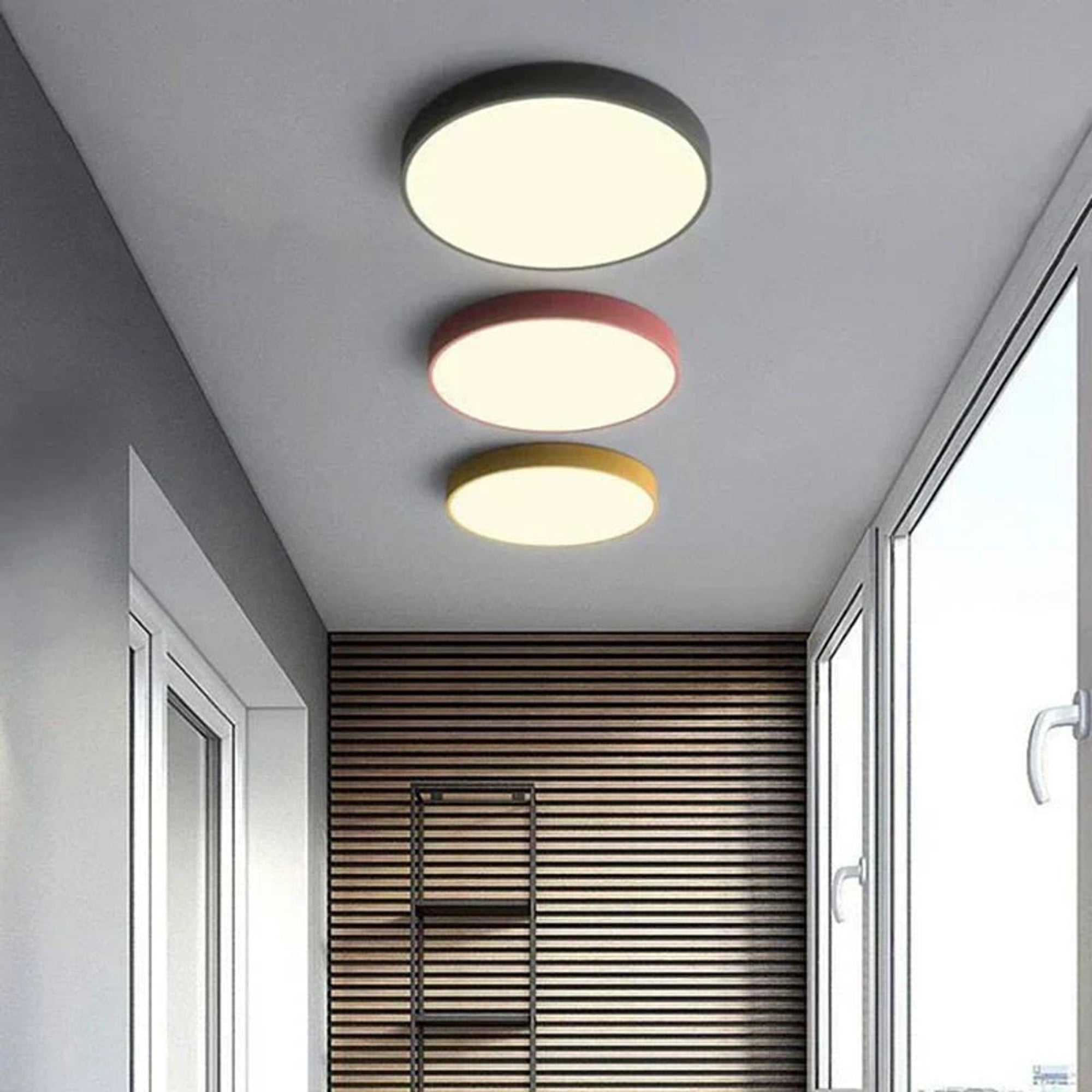 Round Ceiling Light Modern Minimalist LED 3-Color Dimmable - Image 3