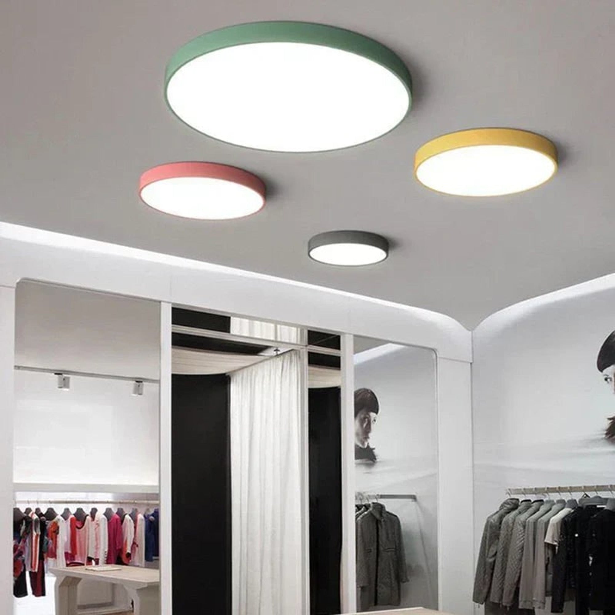 Round Ceiling Light Modern Minimalist LED 3-Color Dimmable - Image 4