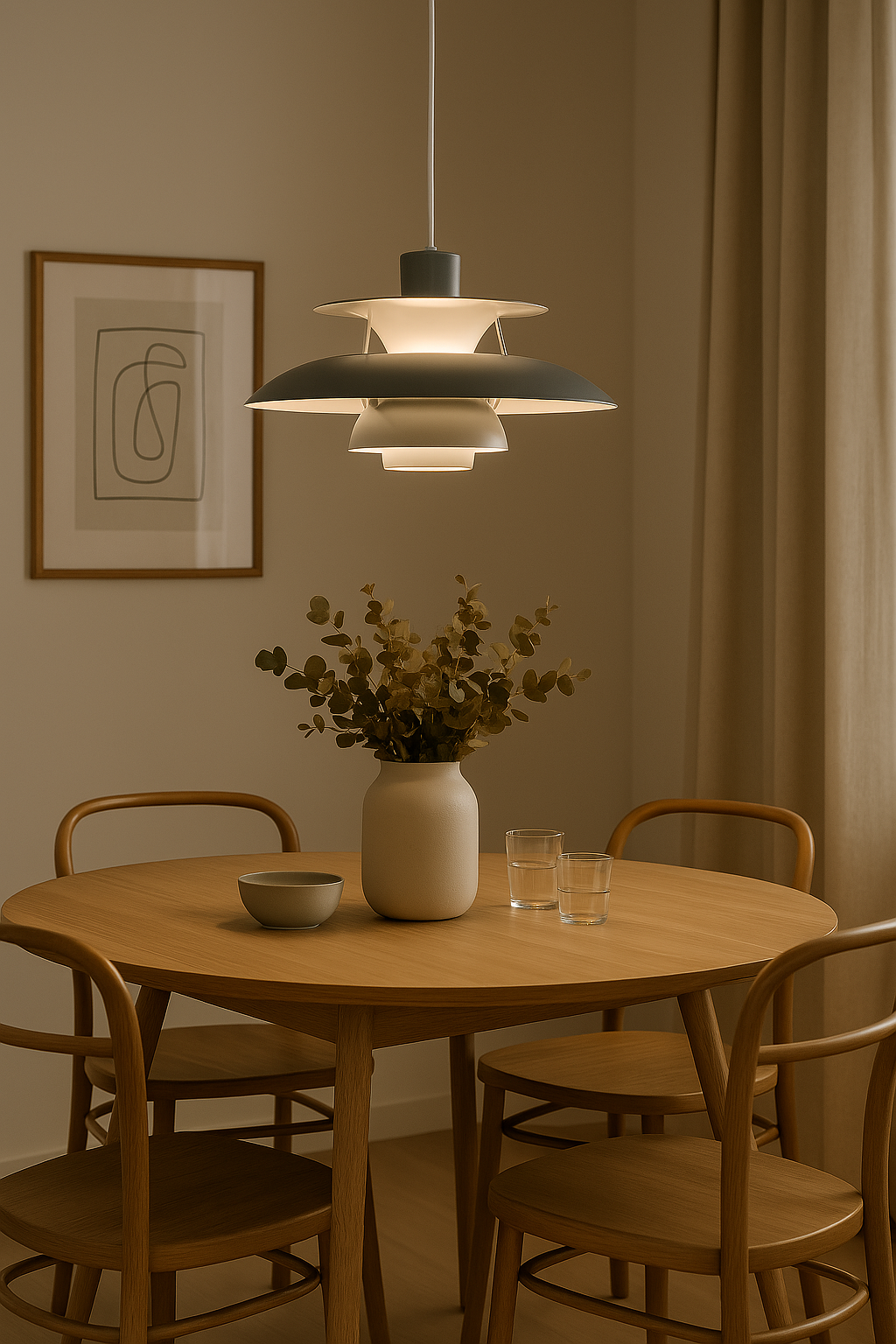 Round LED Ceiling Light Modern Flush Mount - Image 5