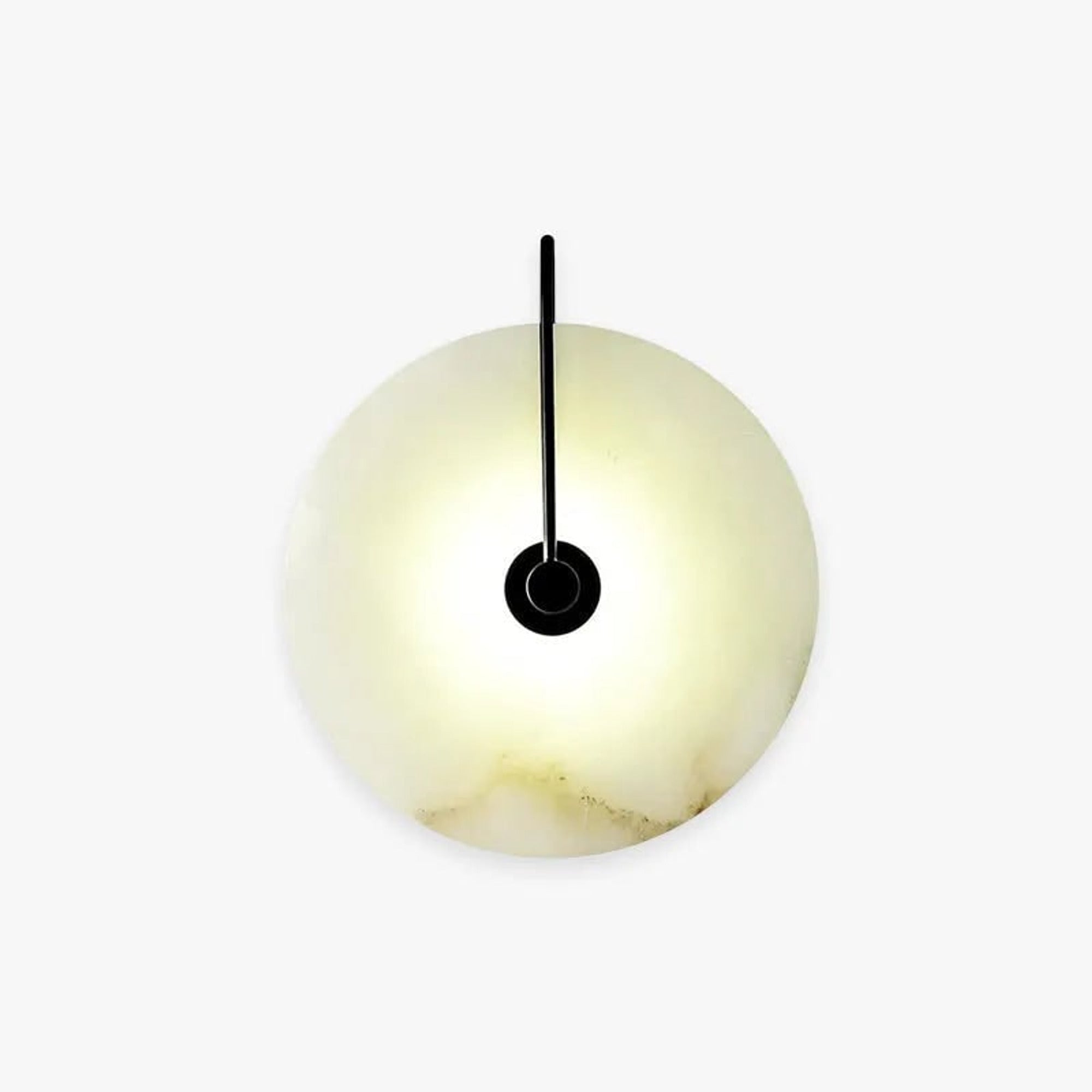 Round Marble Wall Lights With Artificial Stone Shade - Image 1