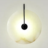 Round Marble Wall Lights With Artificial Stone Shade - Image 11