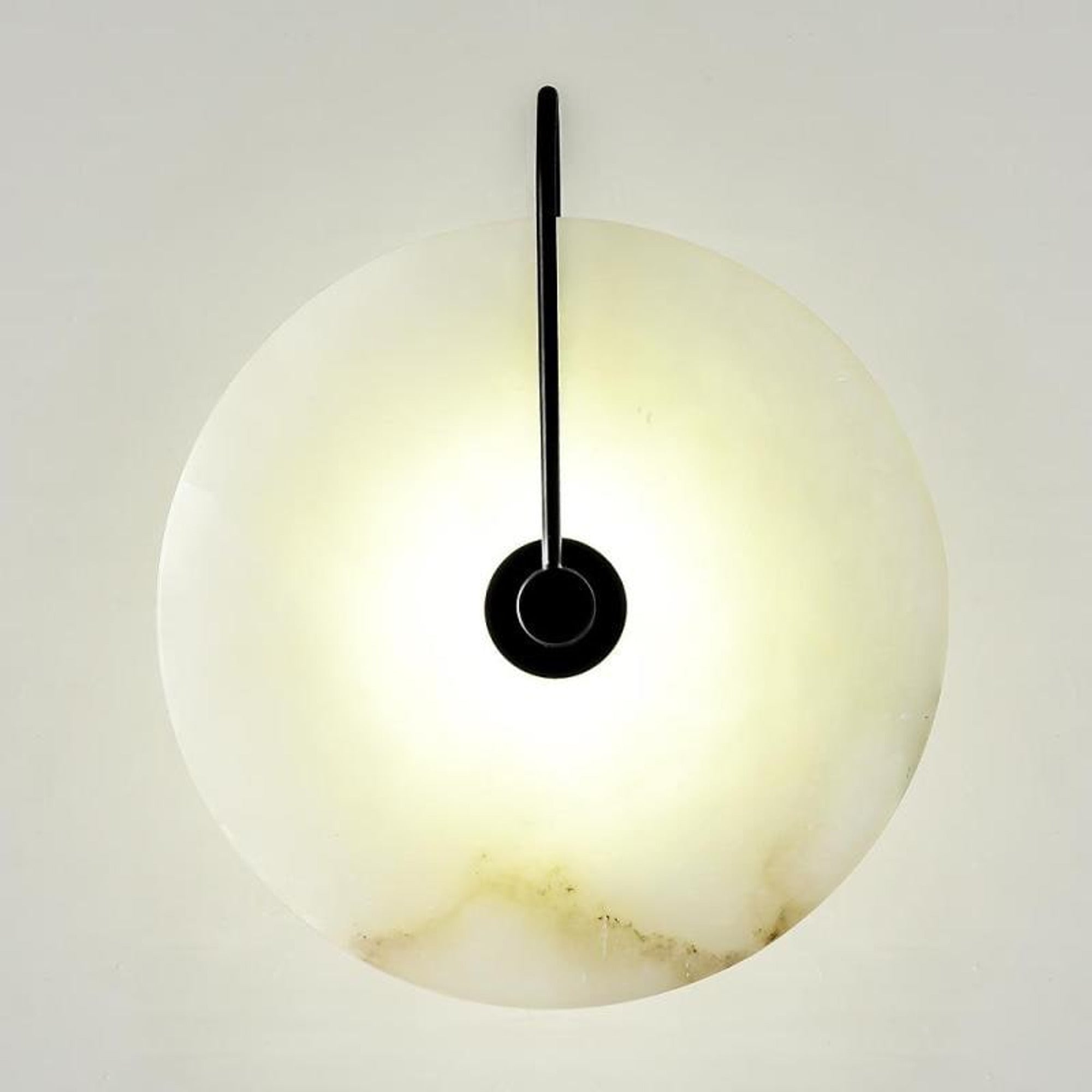 Round Marble Wall Lights With Artificial Stone Shade - Image 11