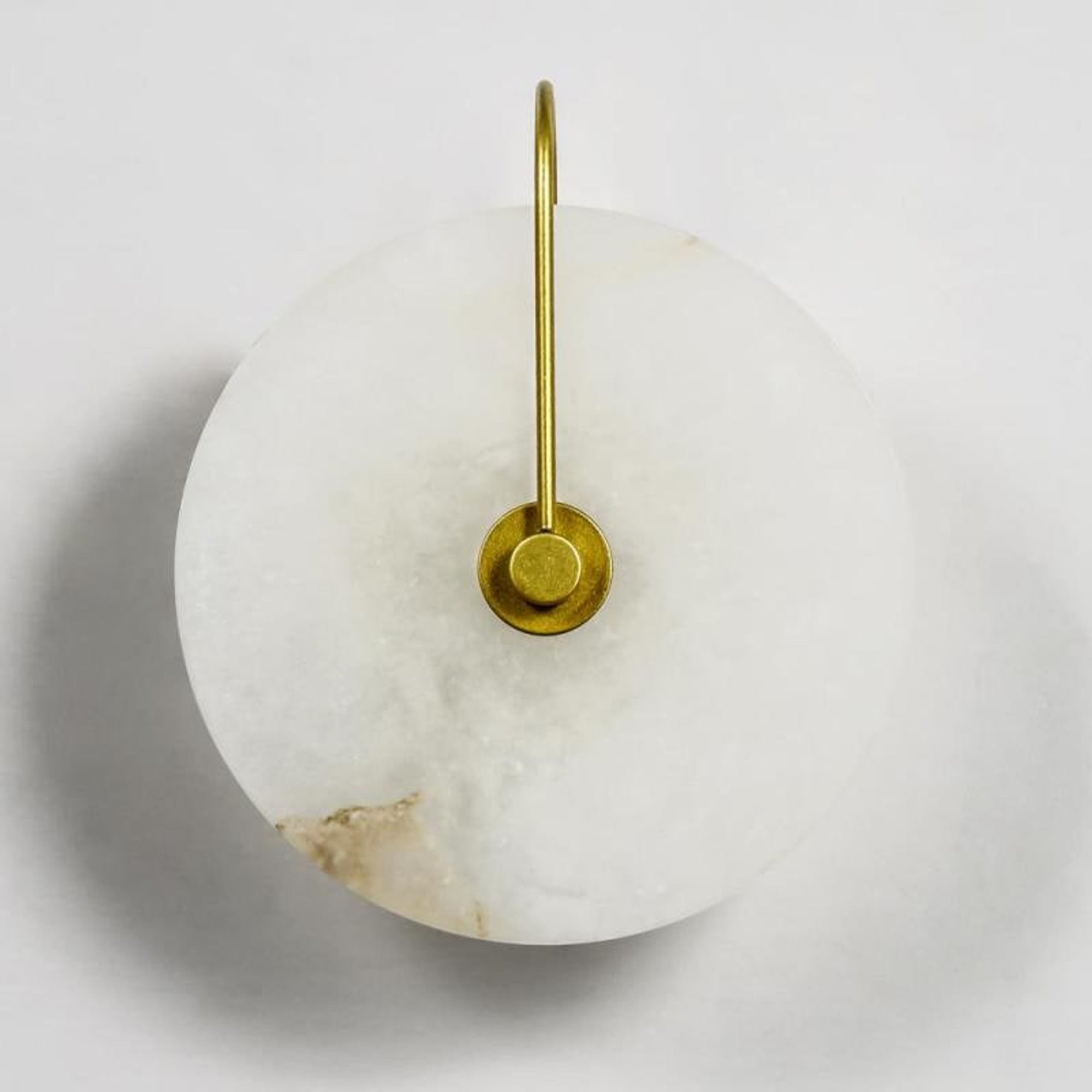 Round Marble Wall Lights With Artificial Stone Shade - Image 12