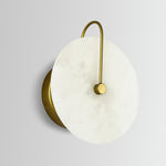 Round Marble Wall Lights With Artificial Stone Shade - Image 13