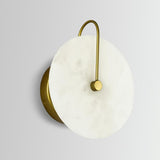 Round Marble Wall Lights With Artificial Stone Shade - Image 13