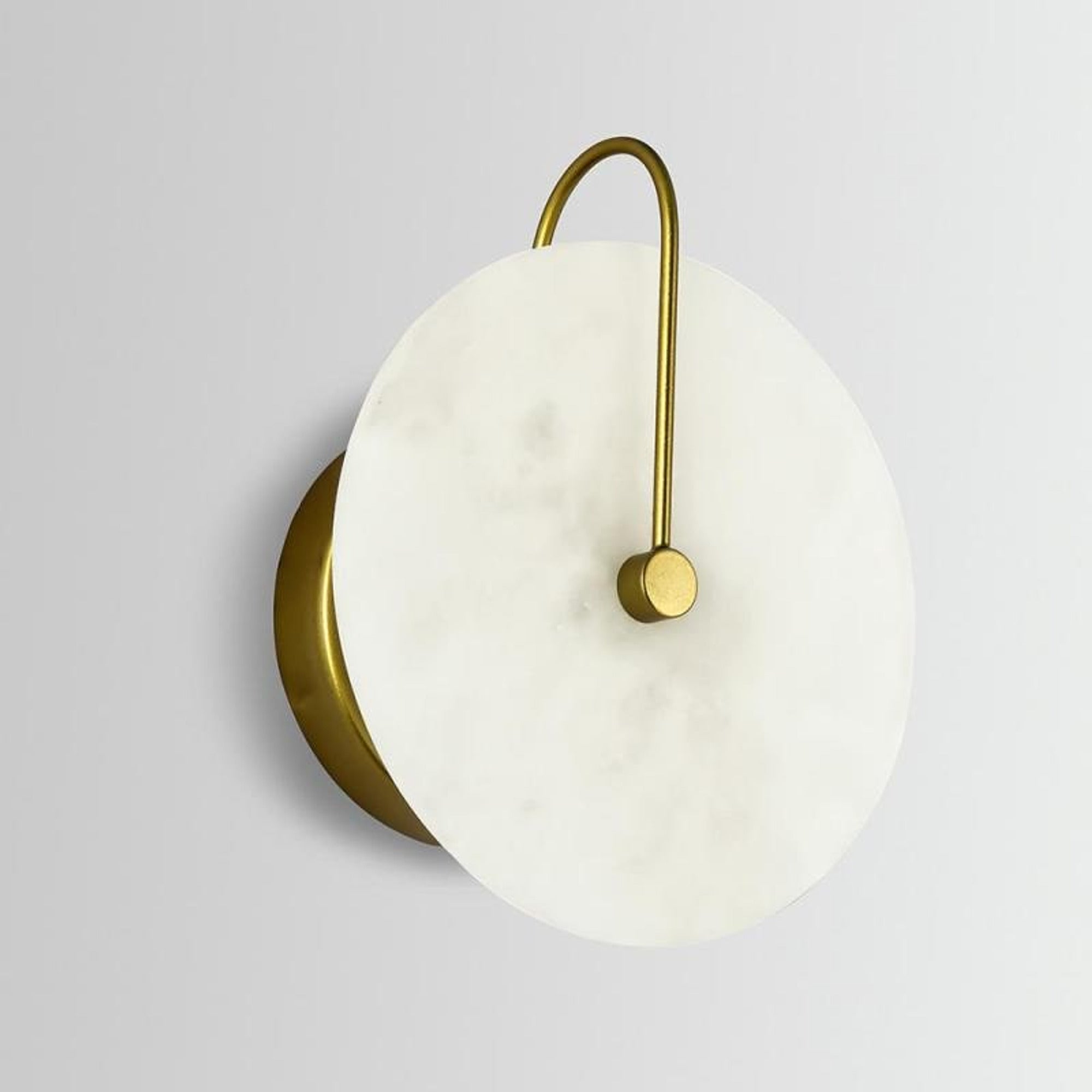 Round Marble Wall Lights With Artificial Stone Shade - Image 13