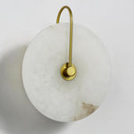 Round Marble Wall Lights With Artificial Stone Shade - Image 14