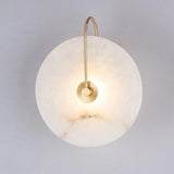 Round Marble Wall Lights With Artificial Stone Shade - Image 15