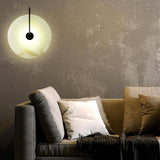 Round Marble Wall Lights With Artificial Stone Shade - Image 6