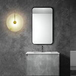 Round Marble Wall Lights With Artificial Stone Shade - Image 8