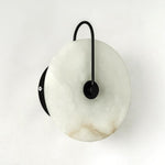 Round Marble Wall Lights With Artificial Stone Shade - Image 9