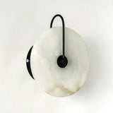 Round Marble Wall Lights With Artificial Stone Shade - Image 9