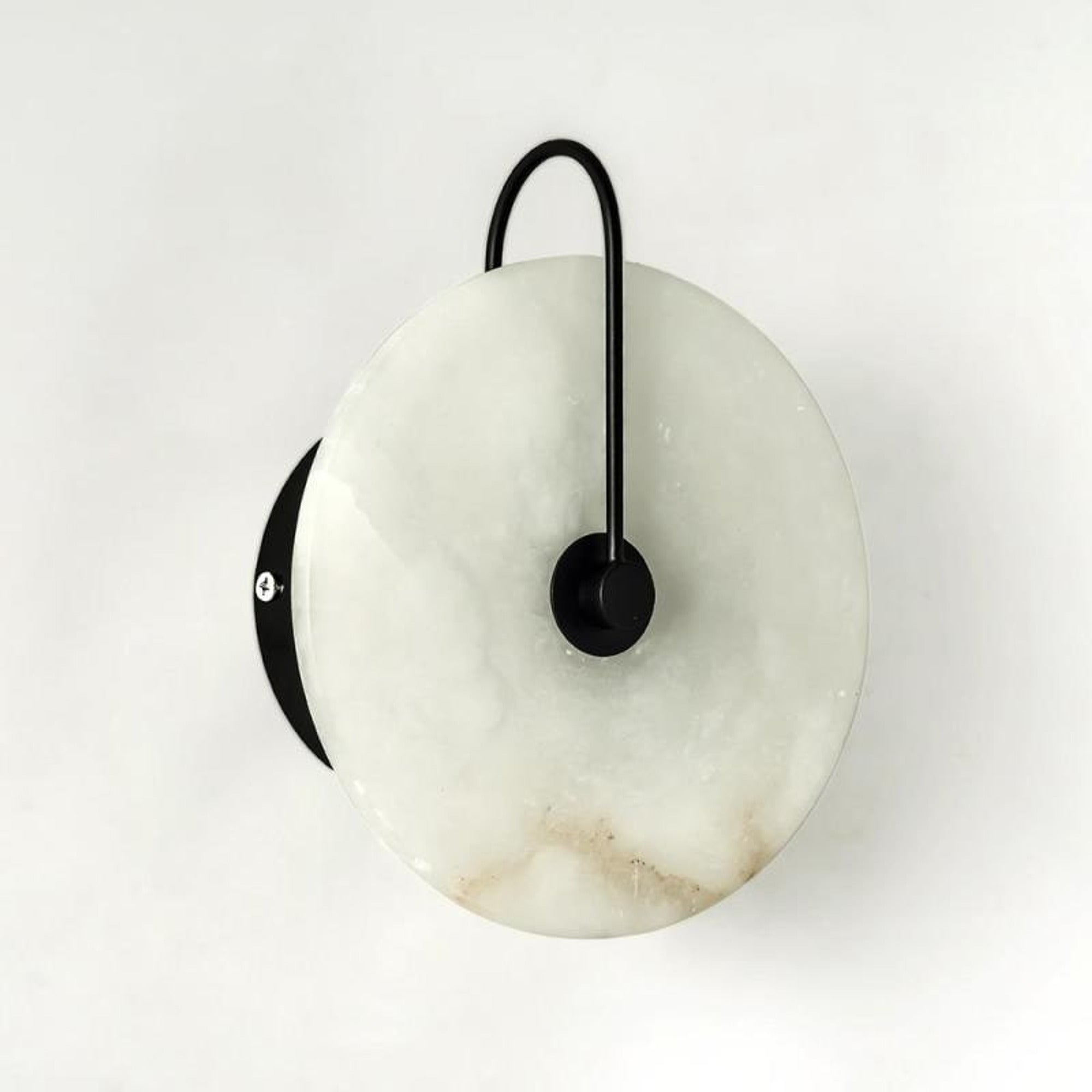 Round Marble Wall Lights With Artificial Stone Shade - Image 9