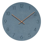 Round Silent Wall Clock With Walnut Wood Hands - Image 3