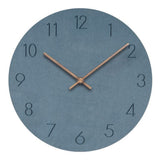 Round Silent Wall Clock With Walnut Wood Hands - Image 3