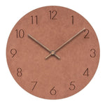 Round Silent Wall Clock With Walnut Wood Hands - Image 6