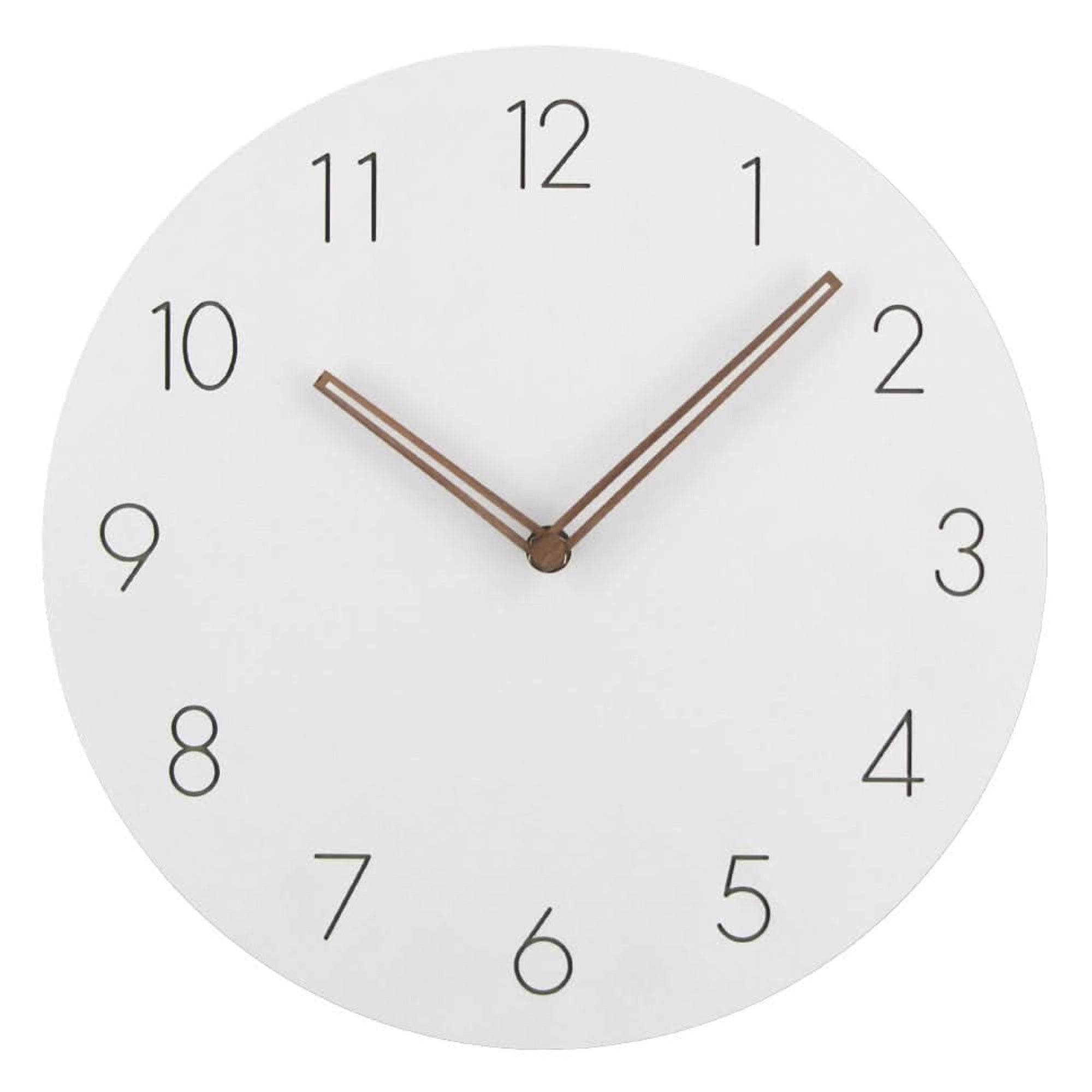 Round Silent Wall Clock With Walnut Wood Hands - Image 7