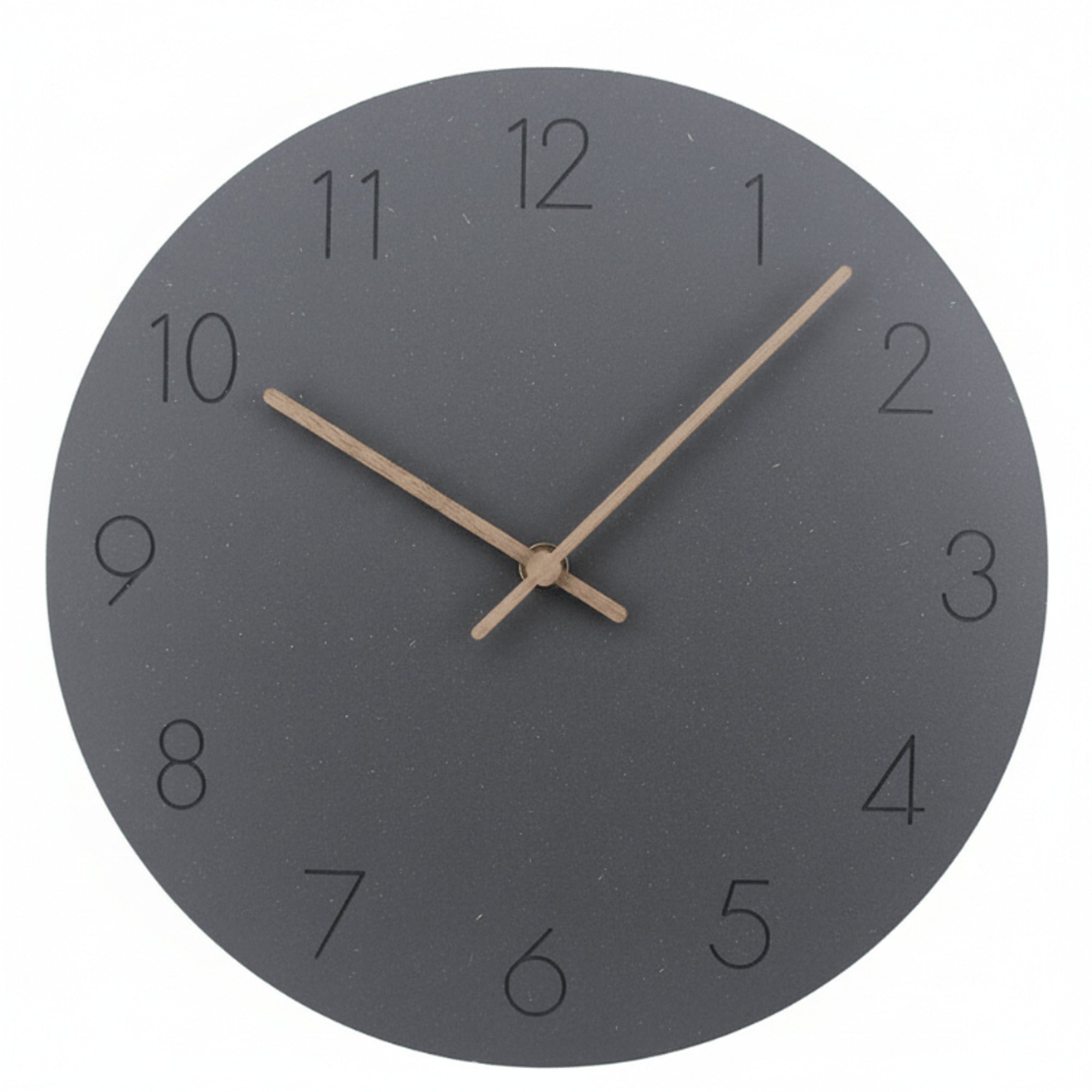 Round Silent Wall Clock With Walnut Wood Hands - Image 8