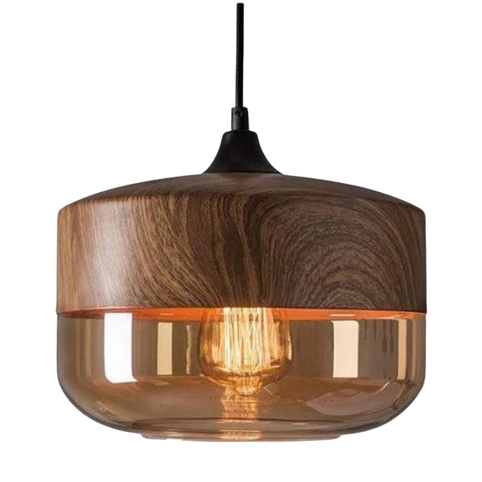 Scandinavian Pendant Light Glass Shade Modern Minimalist - Image 2