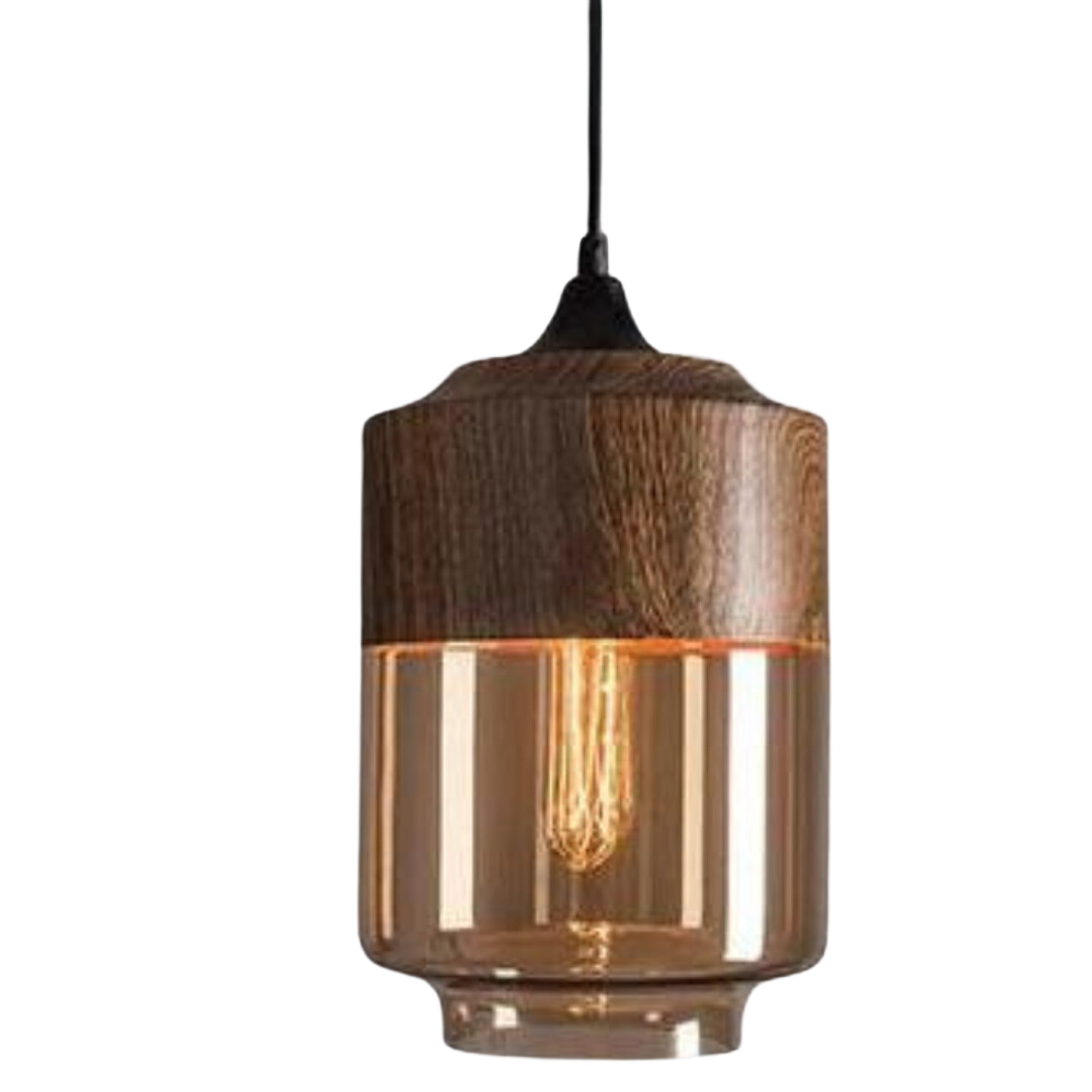 Scandinavian Pendant Light Glass Shade Modern Minimalist - Image 3